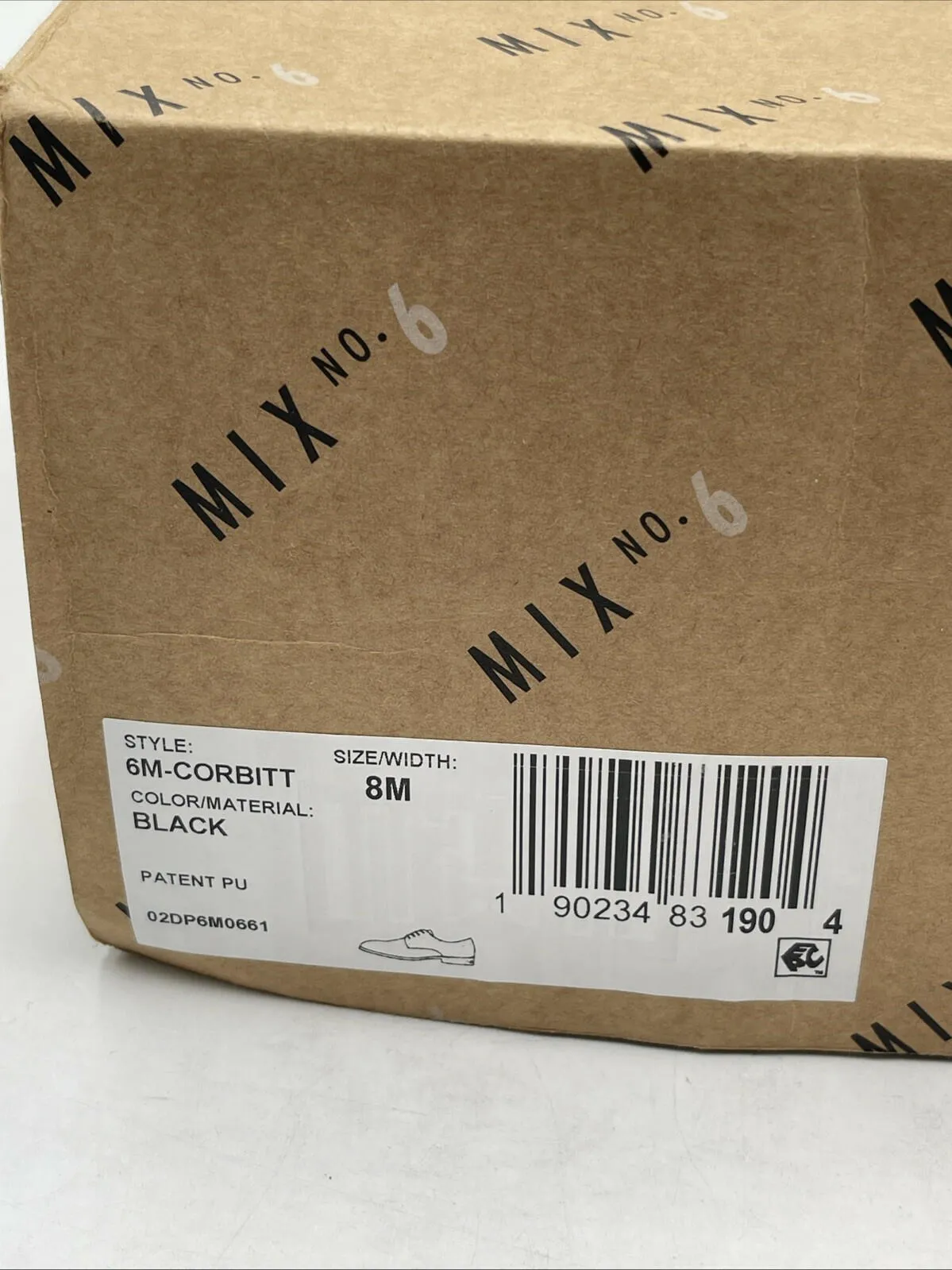NWB Mix No. 6 Corbitt Oxford Shoes Black Size 8M