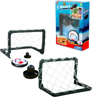 O2 Hockey - Table Top Hockey Game Set for Kids & Family. 2 Players Portable & Fast-Paced Fun Sport Game for Ages 3  Boys & Girls. Electronic Air Puck, Strikers & Nets Included.