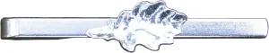 Oak Leaf Small Tie Clip, Oak Leaf Tie Slide, Flower, Oak Leaf gifts, Oak Leaf Accessories, Handcast Jewellery, Handmade Jewellery, Handcast, in Fine Pewter, by William Sturt