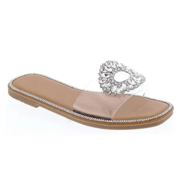 Olympia - Embellished Flat Sandals