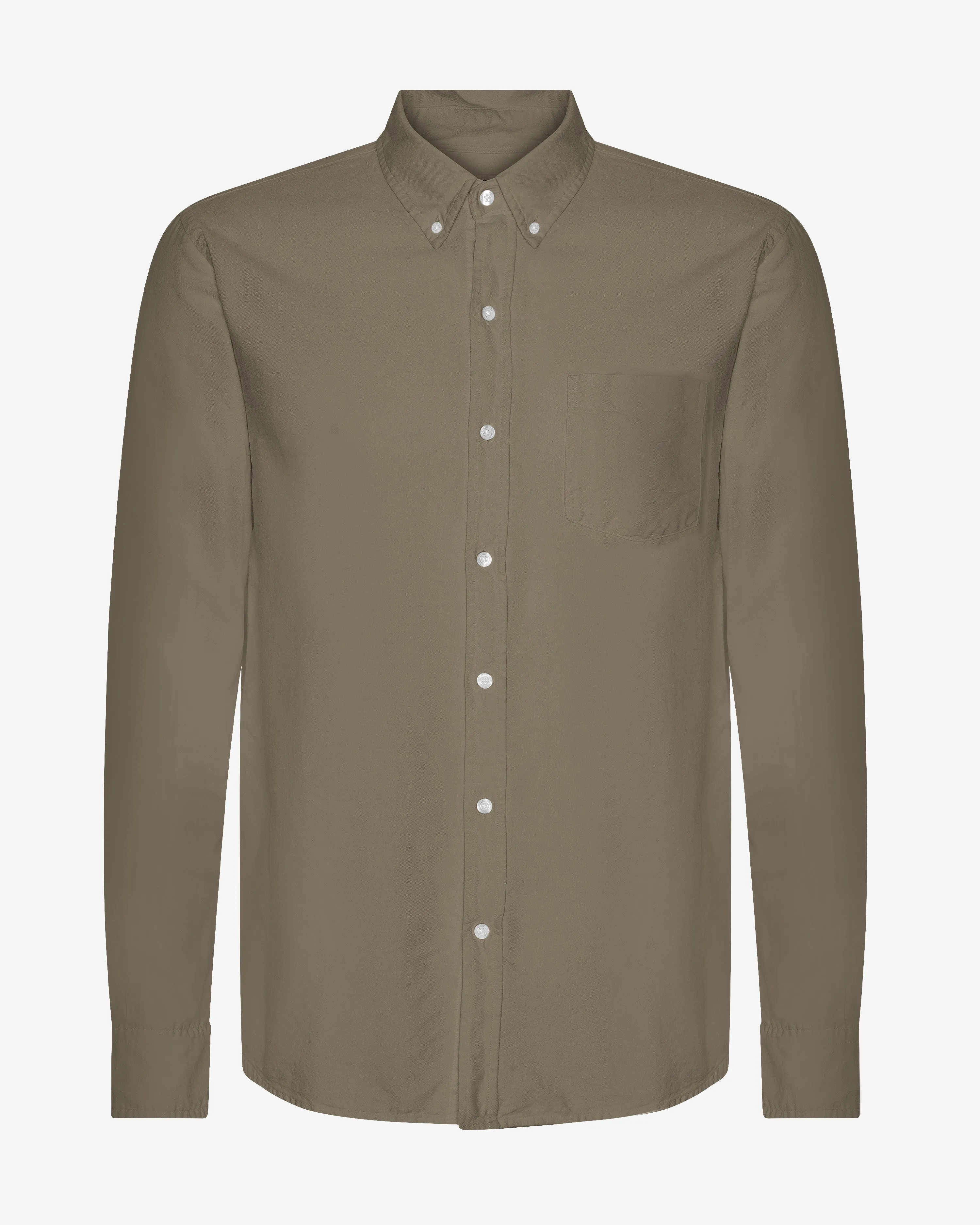 Organic Button Down Shirt - Dusty Olive