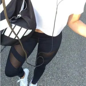 Original Hiney Trainer Thight Cut Mesh Yoga / Workout Leggings