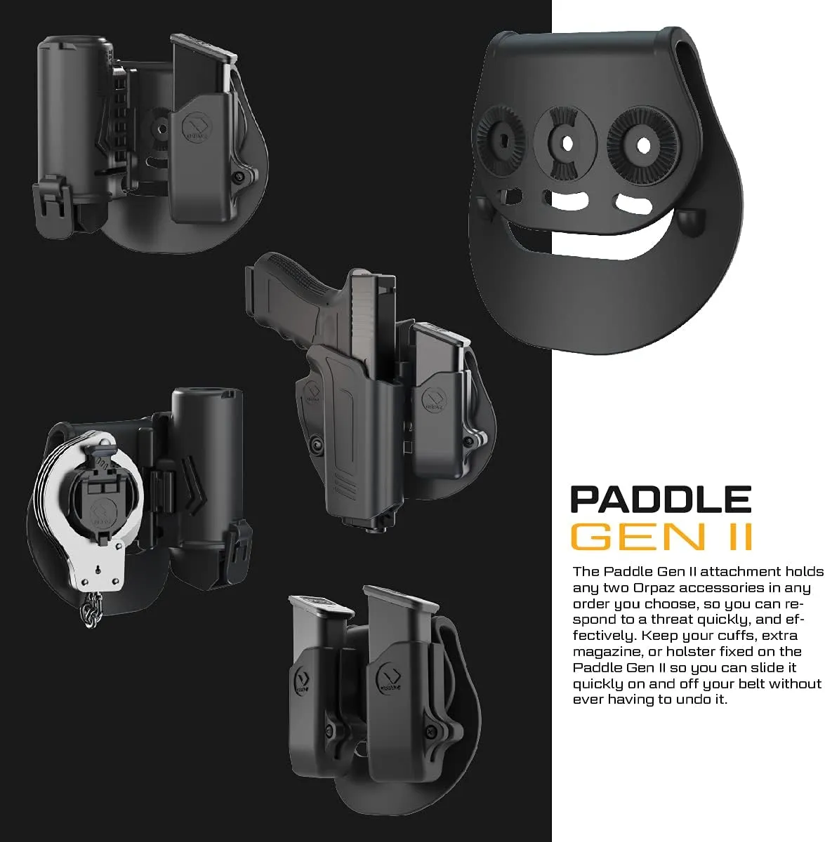 Orpaz Pepper Spray Holster, MK3 Pepper Spray Holder, OC Spray Holder - Unisex - Will Improve Your Tactical Appearance