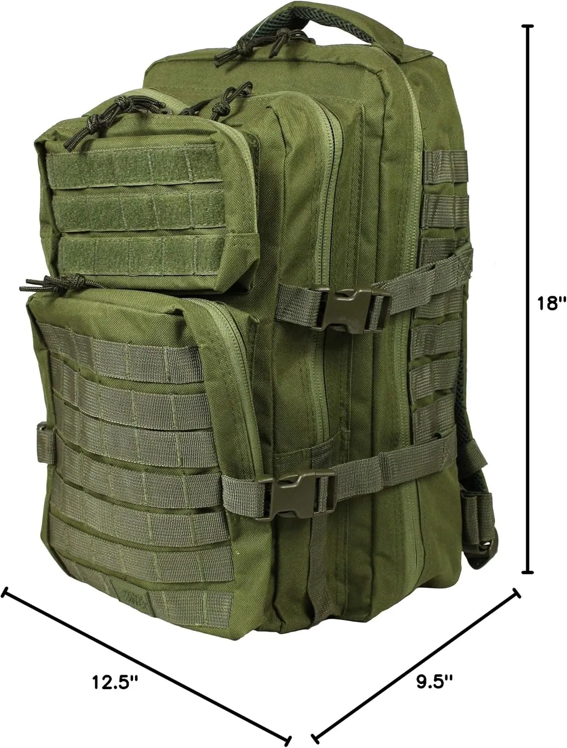 Osage River Fishing Backpack Tackle and Rod Storage - Green