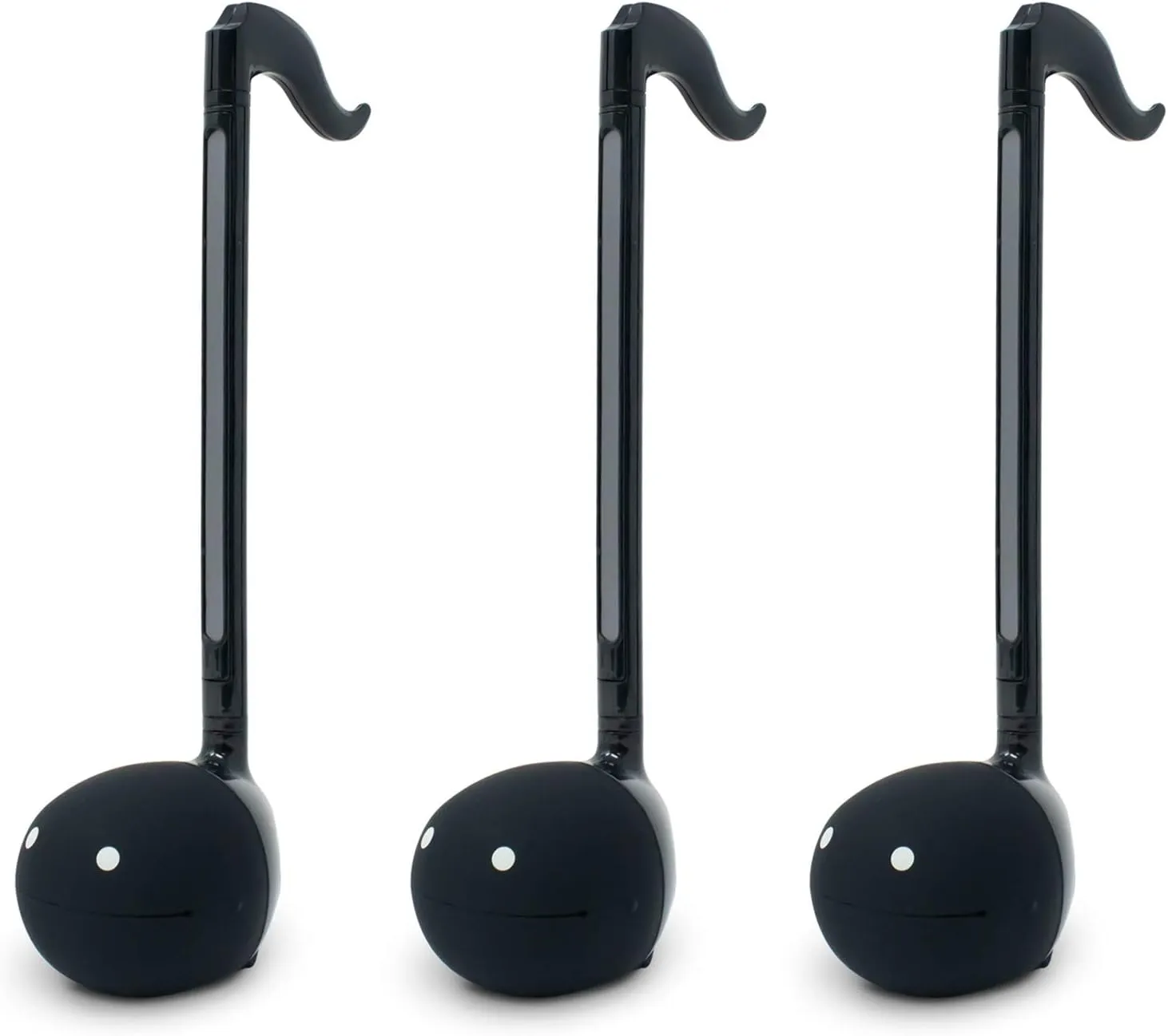 Otamatone Japanese Electronic Musical Instrument Portable Music Synthesizer from Japan by Maywa Denki Studio Award Winning, Educational Fun Gift for Children, Teens & Adults - Black (Set of 3) [Eng]