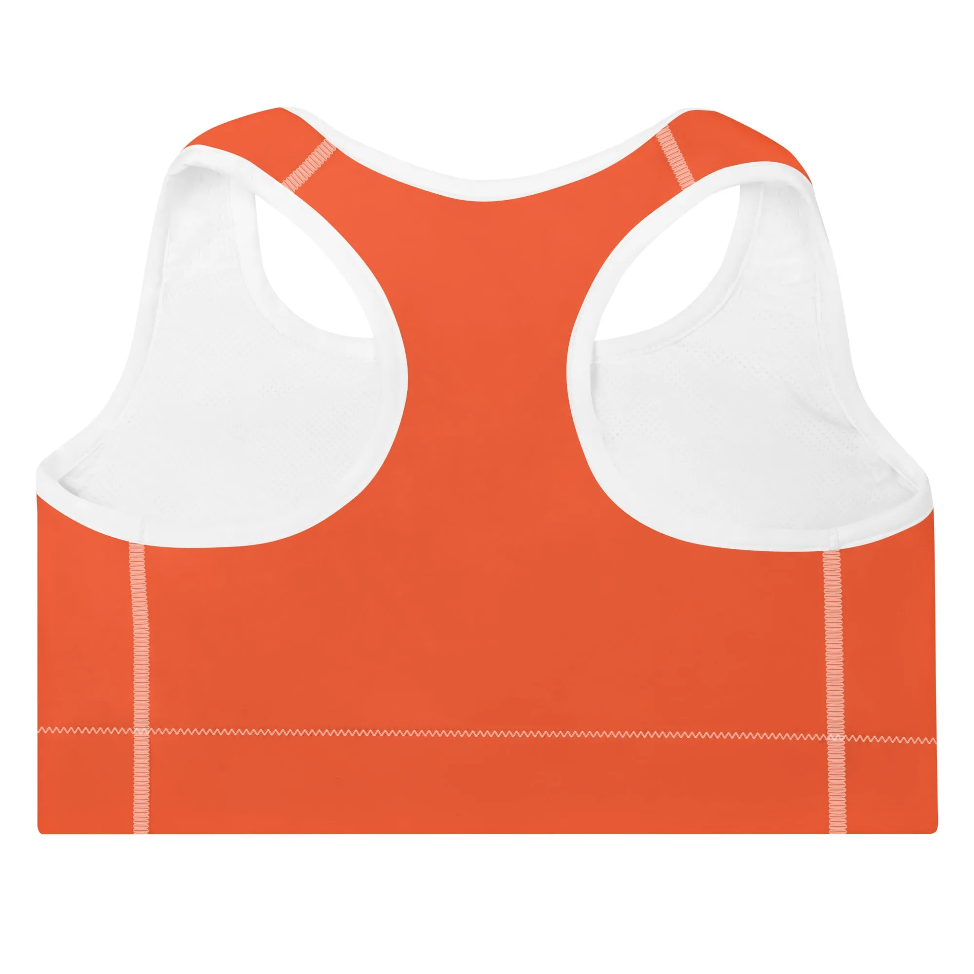 Outrageous Orange Padded Sports Bra