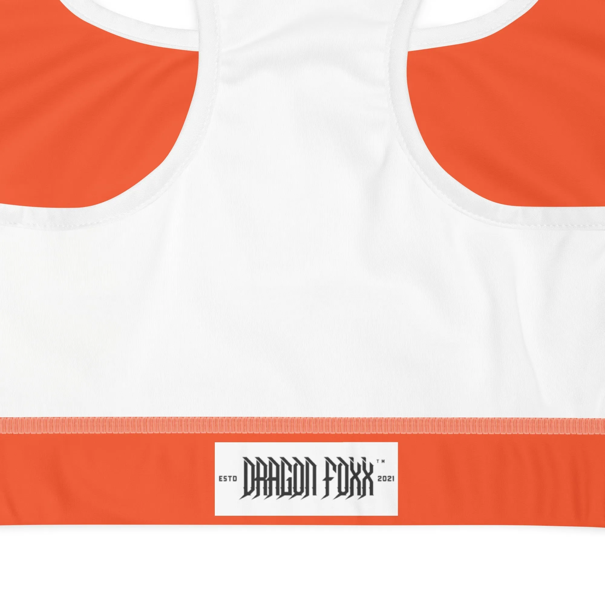 Outrageous Orange Padded Sports Bra