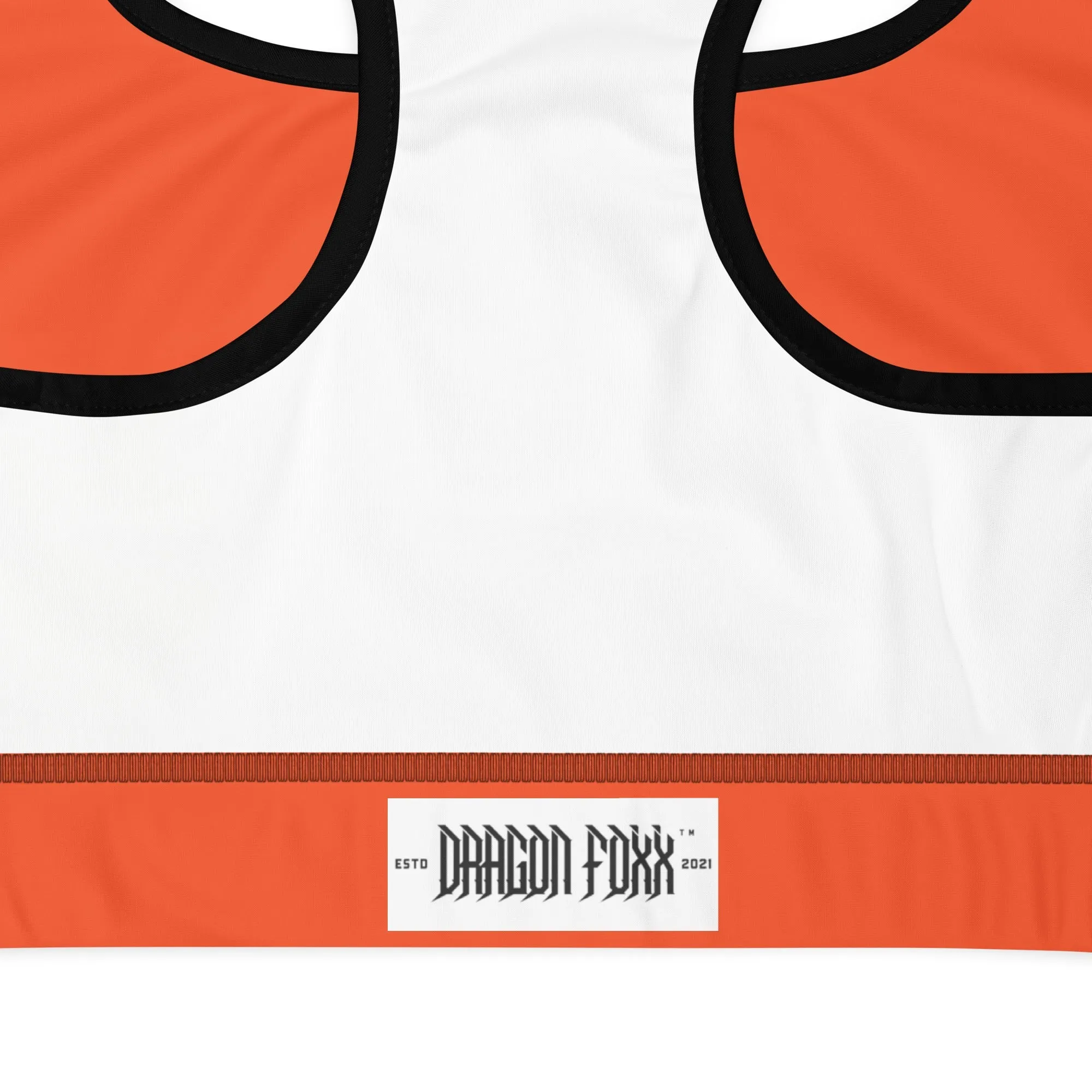 Outrageous Orange Padded Sports Bra