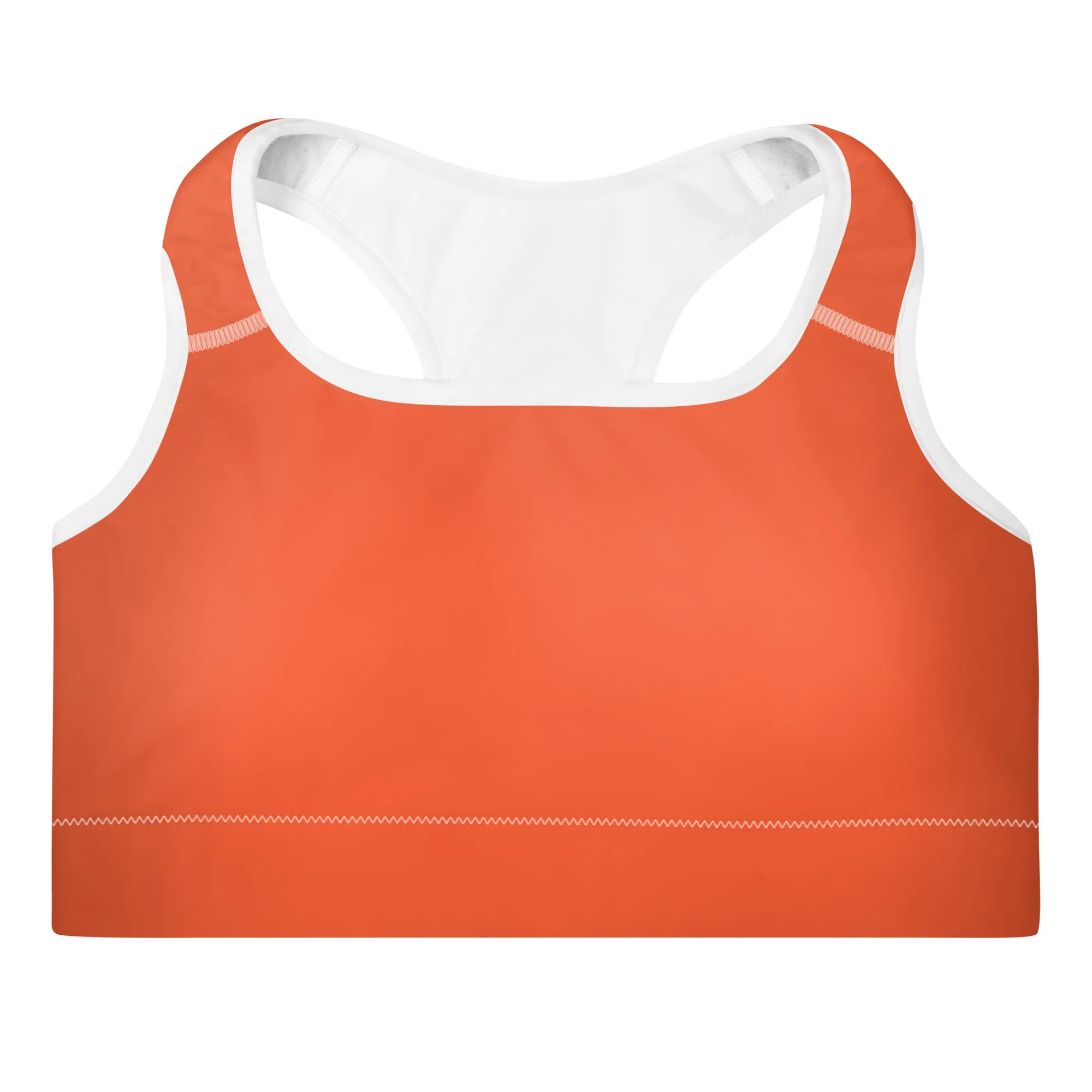 Outrageous Orange Padded Sports Bra