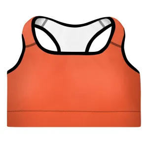 Outrageous Orange Padded Sports Bra