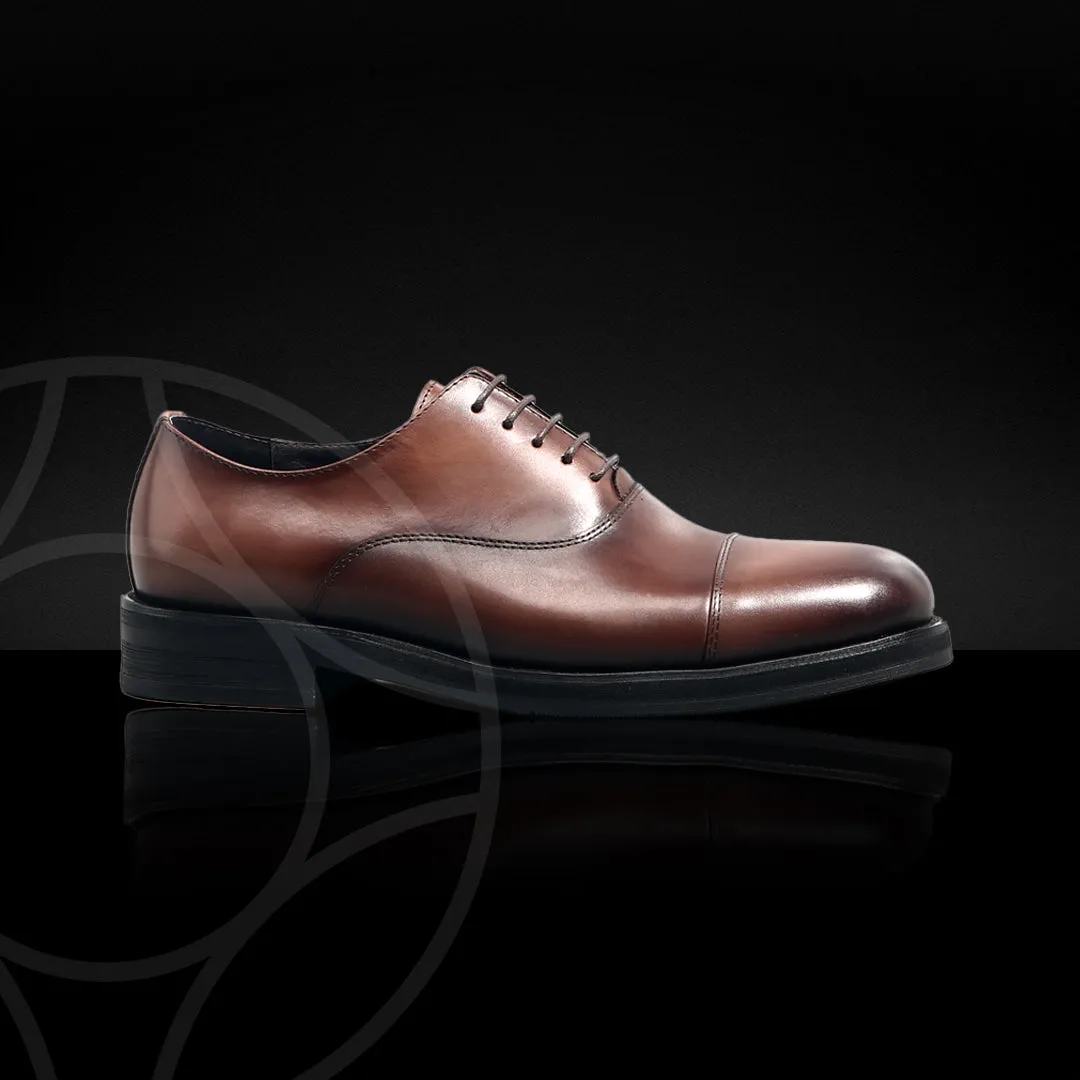 OWEN Classic Oxford, Crafted in Hand Patina Coloured Leather