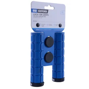 Oxford Lock On Fat Grips Dark Blue