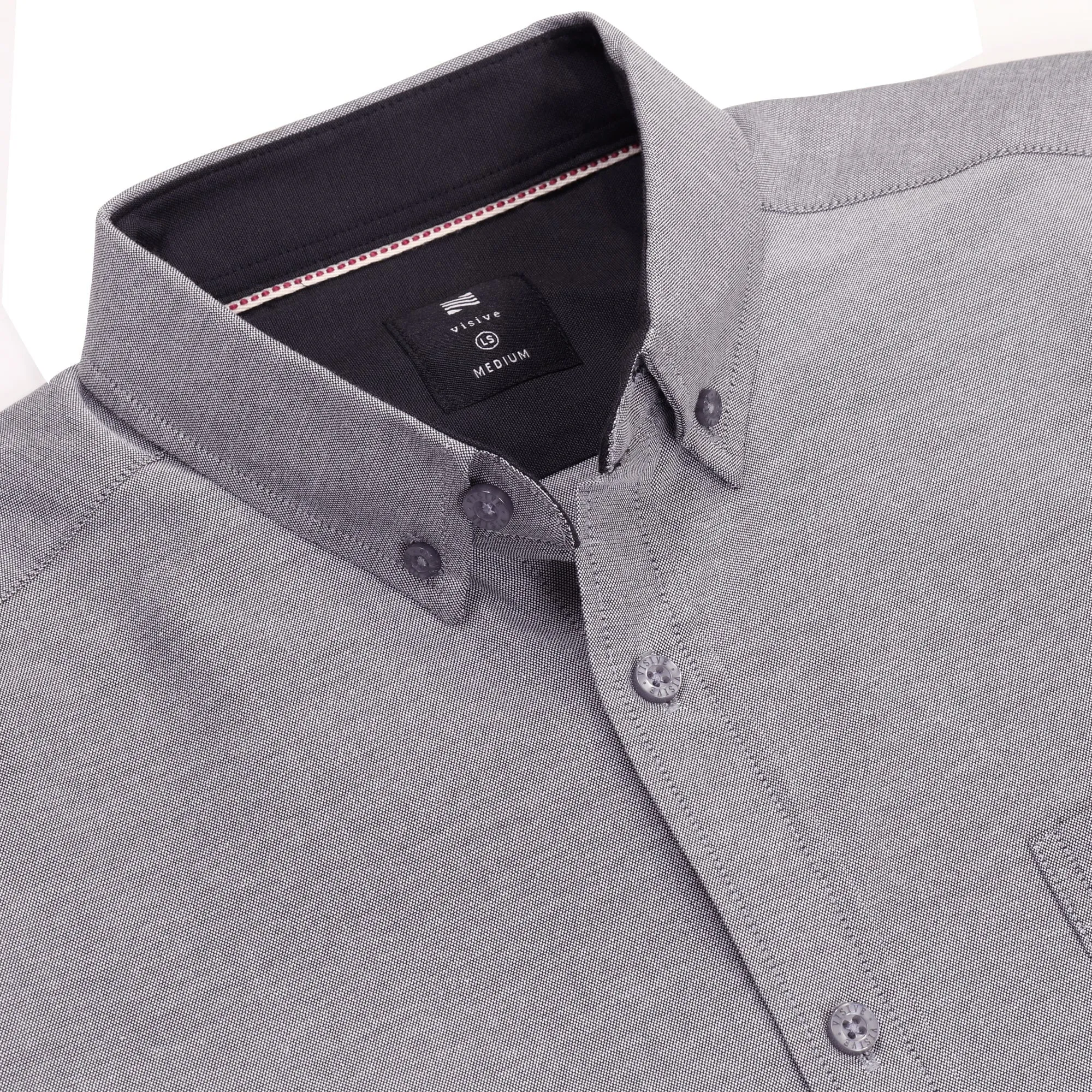Oxford Men’S Dress Shirt, Long Sleeve Button Down, Casual Fit with Big and Tall Sizes
