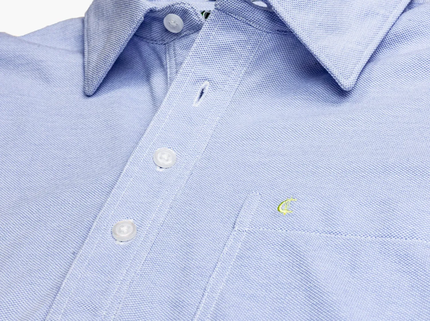 Oxford Pique Players Shirt - Sky