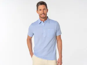 Oxford Pique Players Shirt - Sky