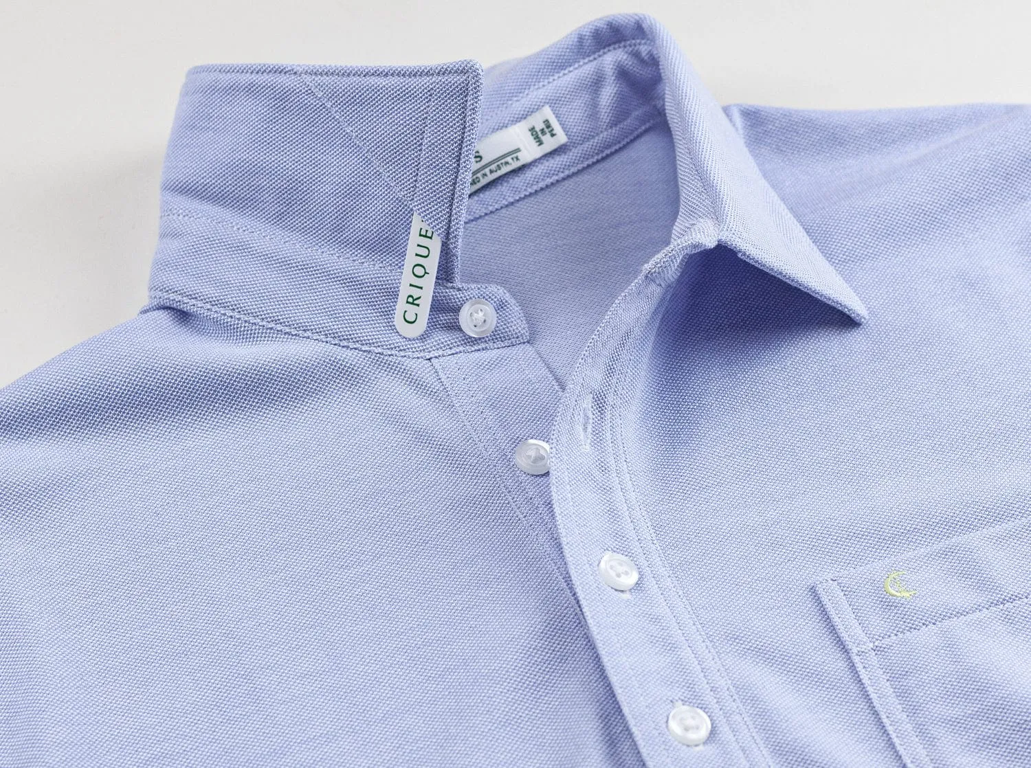 Oxford Pique Players Shirt - Sky