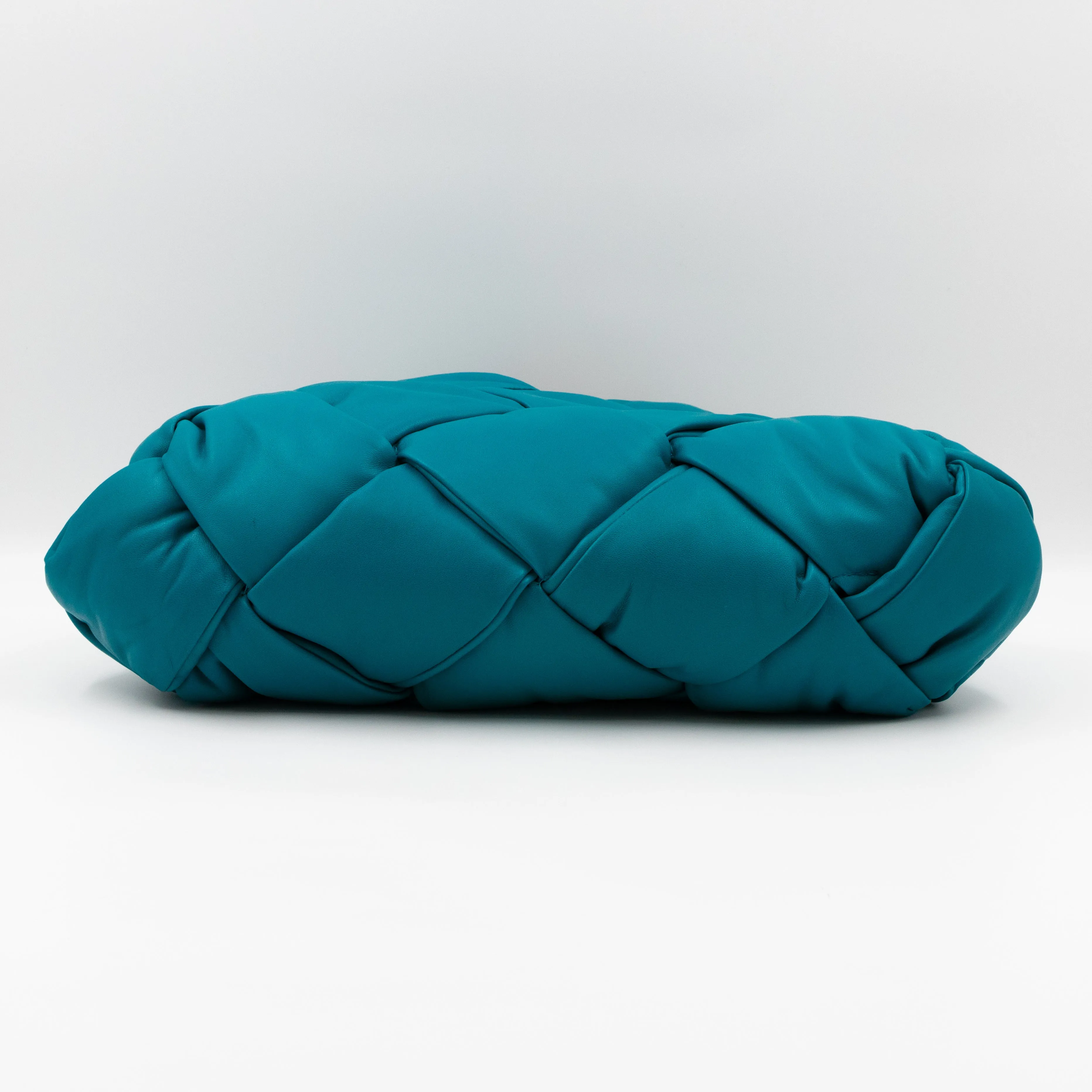 Padded Lock Intrecciato Supple Tote Blaster Blue Leather
