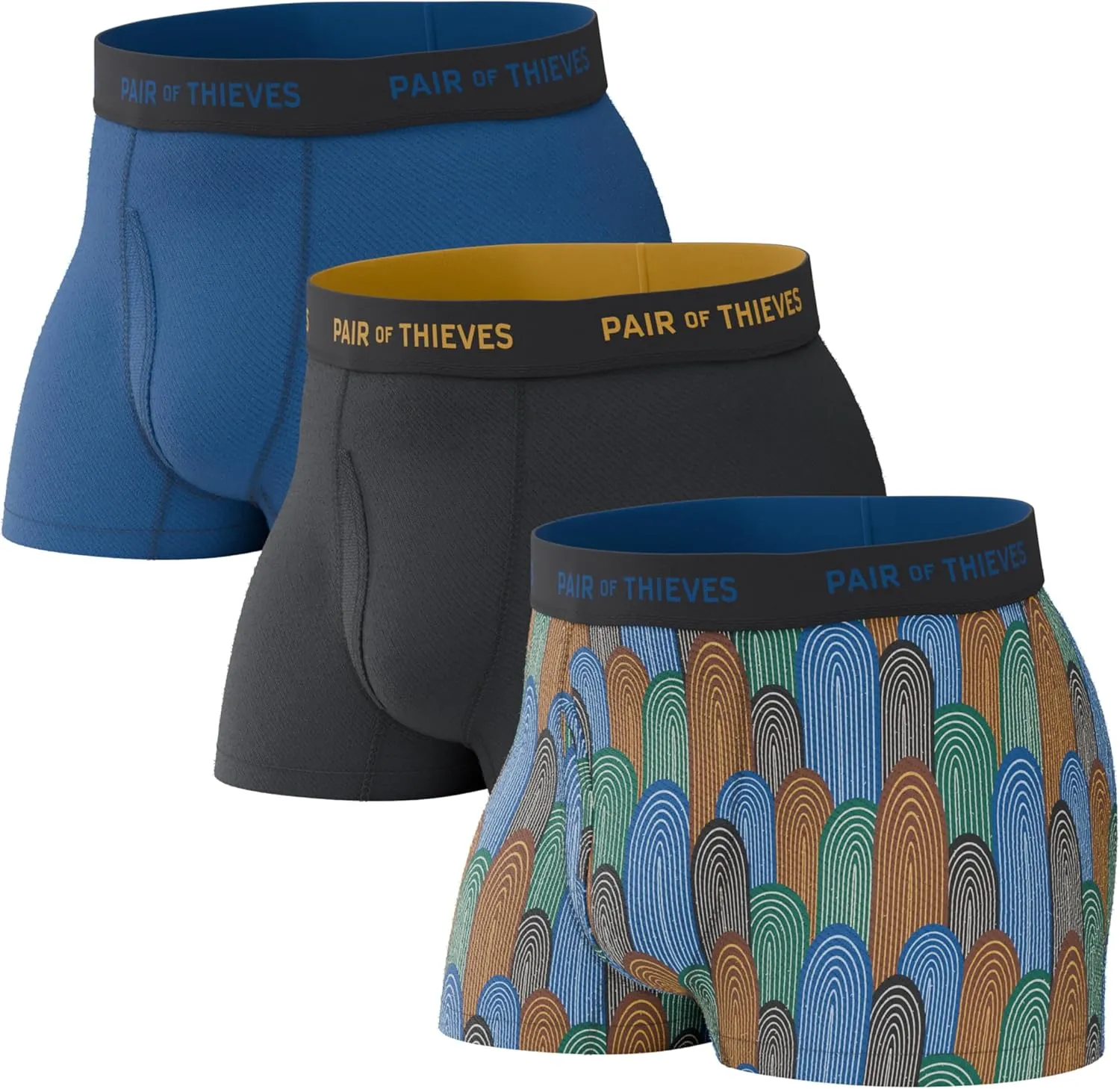 Pair of Thieves 2 & 3 Pack Super Fit Men’s Trunks Underwear, AMZ Exclusive