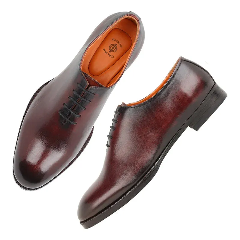 Patina Classic Wholecut Italian Leather Oxford Shoes