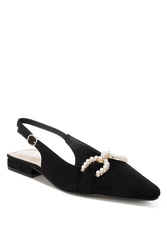 Pearl-Studded Flats