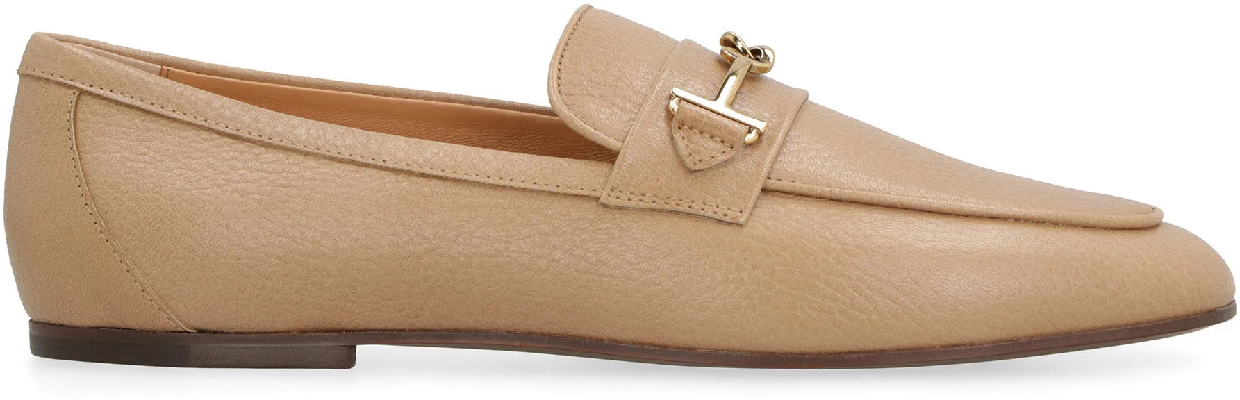 Pebbled leather loafers