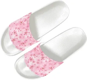 Peep Toe Slide for Women House Slippers Fashion Beach Sandals Indoor Non-slip Shower Shoes Bathroom Slides Lightweight SizeUS 6-13.5