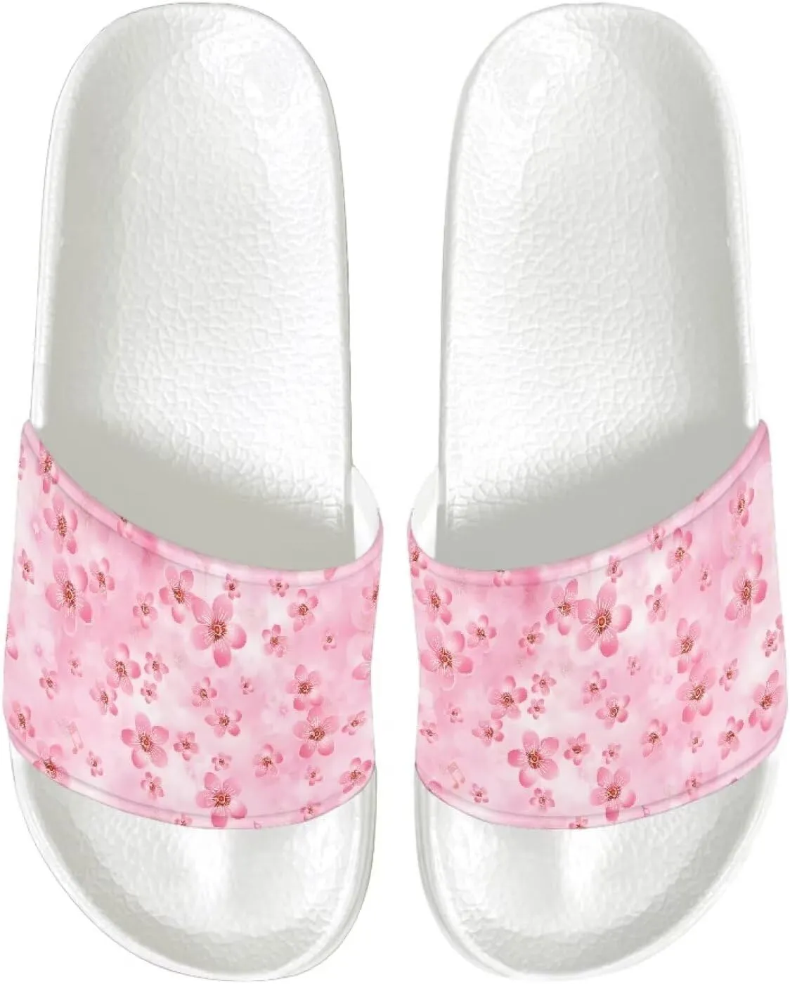 Peep Toe Slide for Women House Slippers Fashion Beach Sandals Indoor Non-slip Shower Shoes Bathroom Slides Lightweight SizeUS 6-13.5