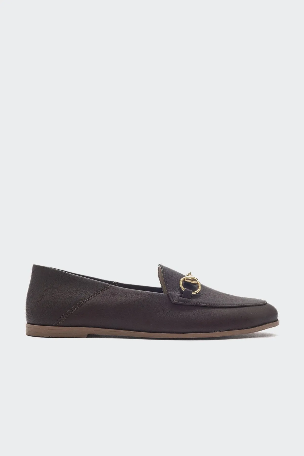 Penny - Brown Leather Horsebit Loafers
