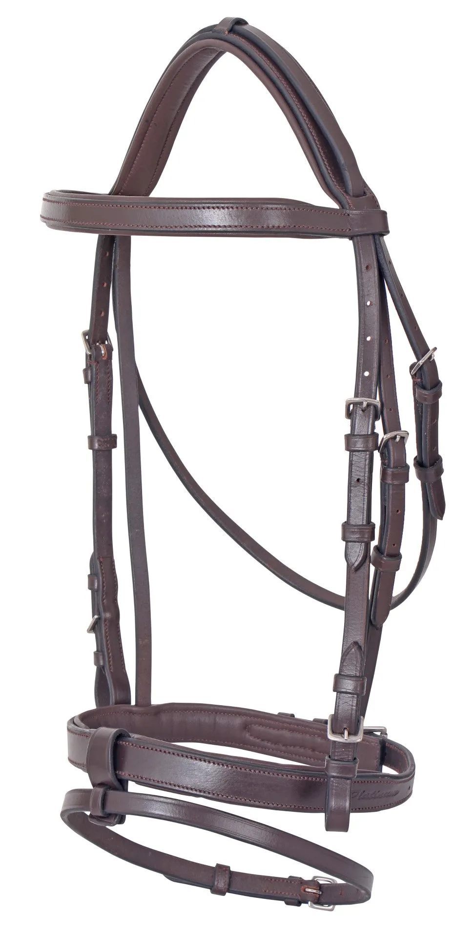 Platinum Flat Padded Hano Bridle