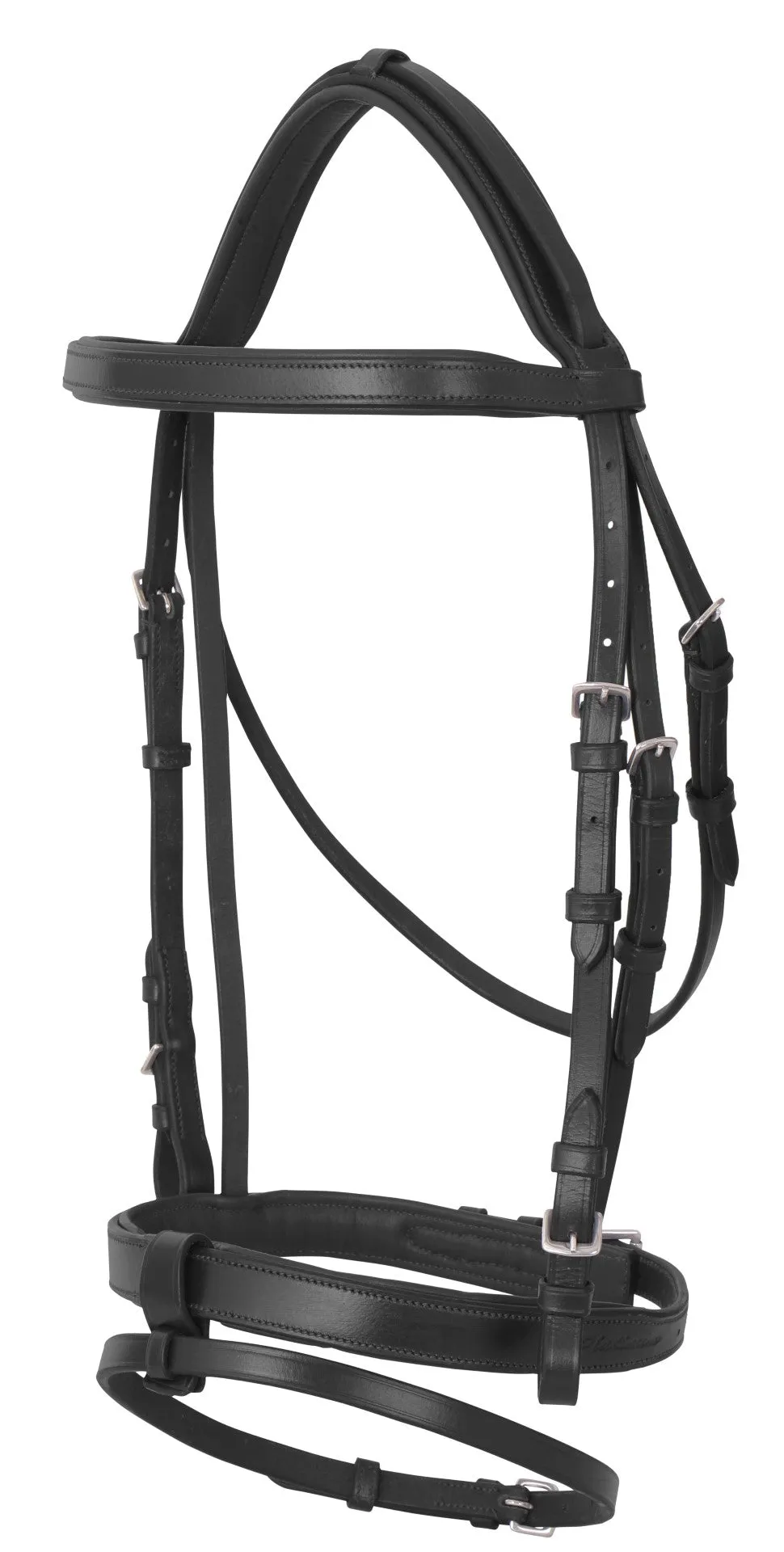 Platinum Flat Padded Hano Bridle