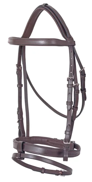 Platinum Flat Padded Hano Bridle