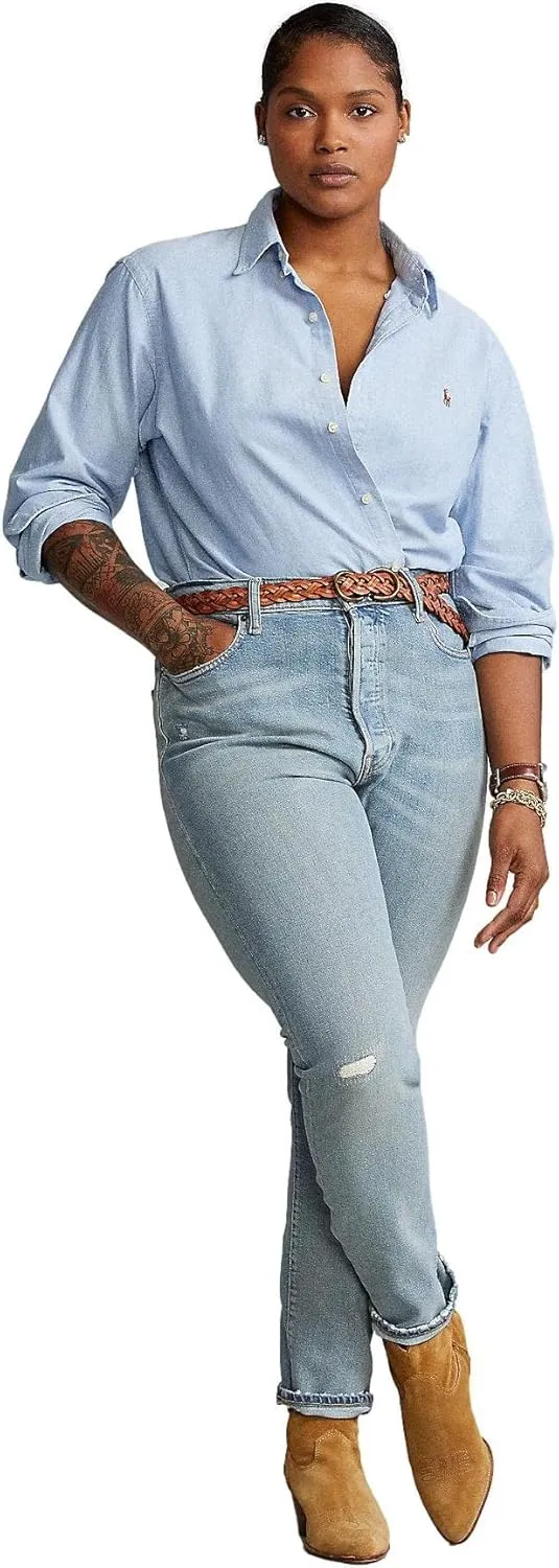 POLO RALPH LAUREN Women's Oxford Classic Fit Button Down Shirt