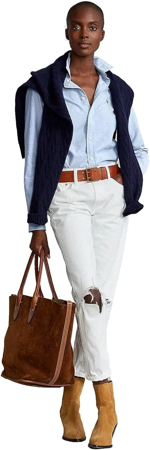 POLO RALPH LAUREN Women's Oxford Classic Fit Button Down Shirt