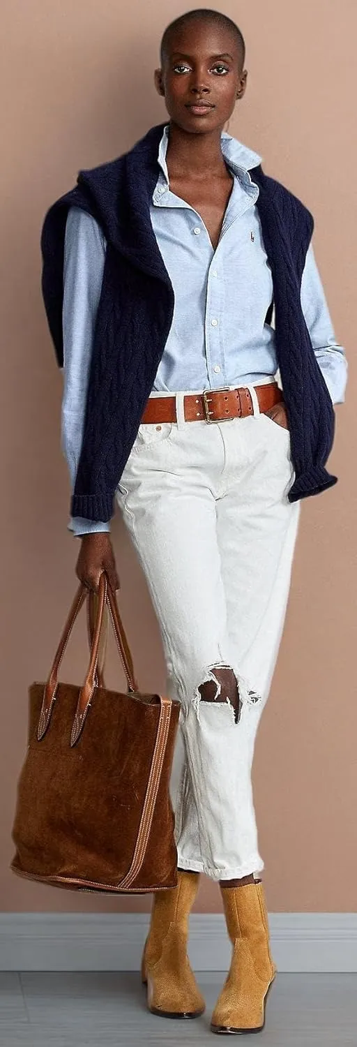 POLO RALPH LAUREN Women's Oxford Classic Fit Button Down Shirt