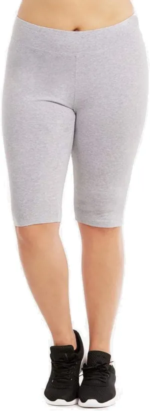 Popular Womens Bike Shorts Plus Size - Cotton Biker Bottoms. Bermuda Long Shorts for Women. Great Gym, Workout & Yoga