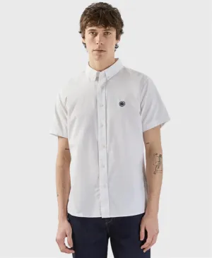Pretty Green Oxford Short Sleeve Shirt White