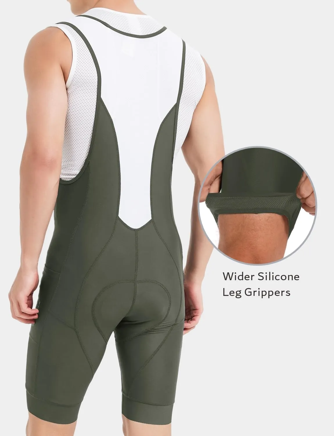 Przewalski Men’s 3D Padded Cycling Bike Bib Shorts, Bicycle Biking Bib Shorts