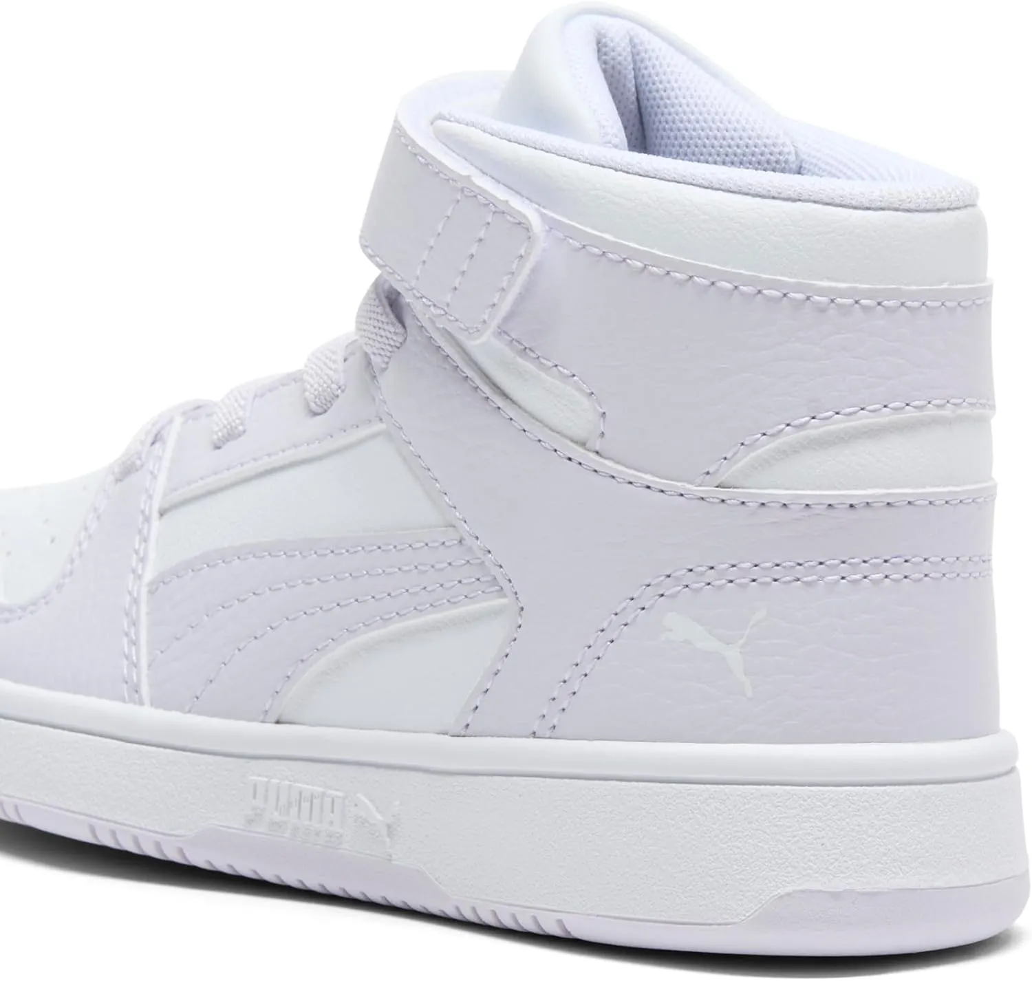 PUMA Unisex-Child Rebound Layup Mid Hook and Loop Sneaker