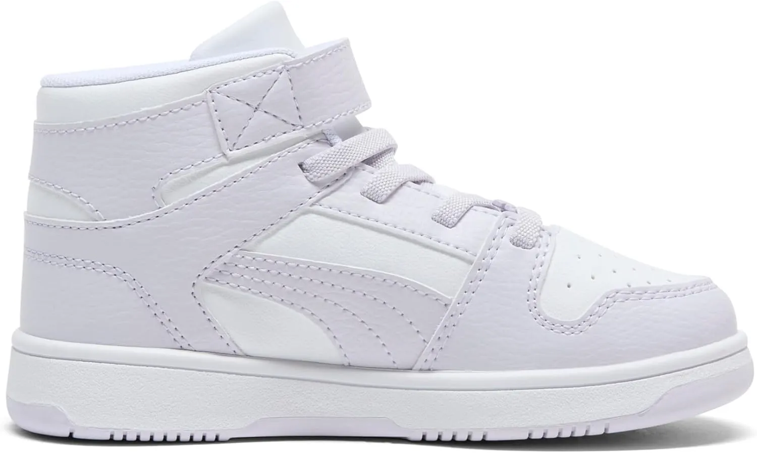 PUMA Unisex-Child Rebound Layup Mid Hook and Loop Sneaker