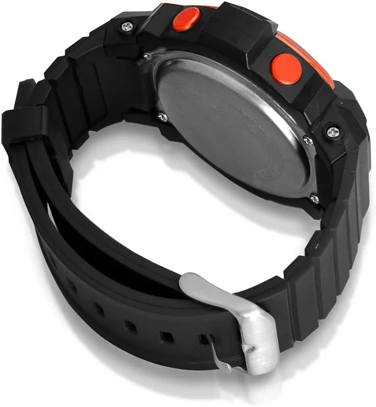Pyle PSPTR19OR Digital Multifunction Sports Wrist Watch - Smart Fit Classic Men Women Sport Running Training Fitness Gear Tracker w/ Sleep Monitor, Pedometer, Alarm, Stopwatch, Backlight, Orange