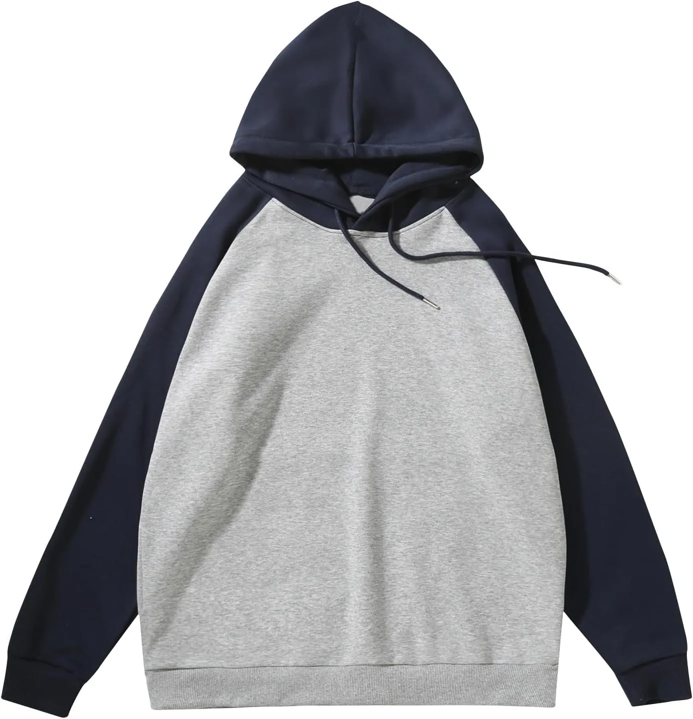 Raglan Sleeve Hoodie Casual Drawstring Long Sleeve Hoodies Tops Comfort Hooded Sweatshirts Pullover for Men Women