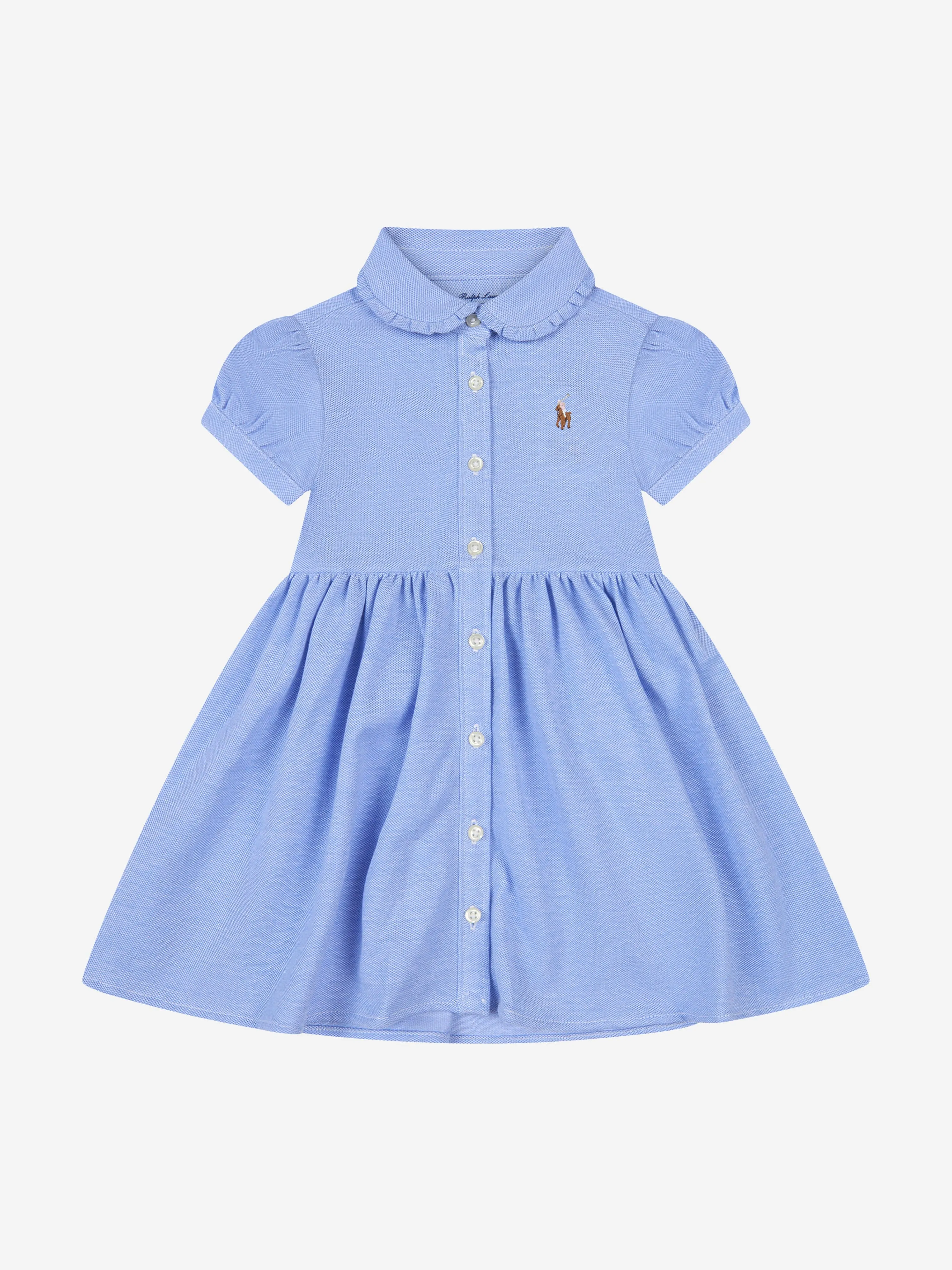 Ralph Lauren Baby Girls Cotton Oxford Dress