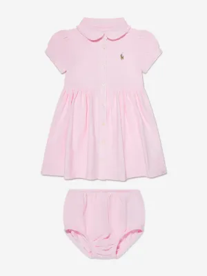 Ralph Lauren Baby Girls Cotton Oxford Dress