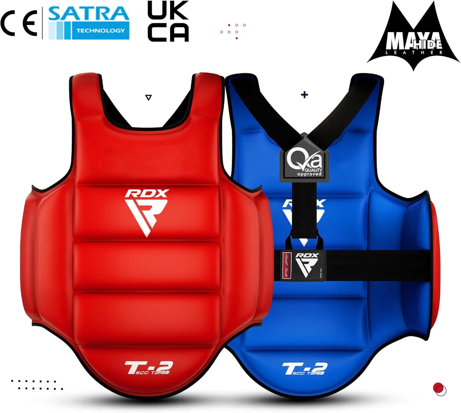 RDX Boxing Body Protector Reversible, Kickboxing MMA Muay Thai Chest Guard, Sparring Training Heavy Punching, Adjustable Shield, Martial Arts Upper Belly Protection Pad, Taekwondo TKD Vest