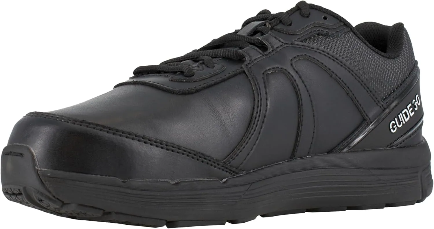 Reebok Work Mens Guide Steel Toe Met Guard Eh Work Safety Shoes Casual - Black
