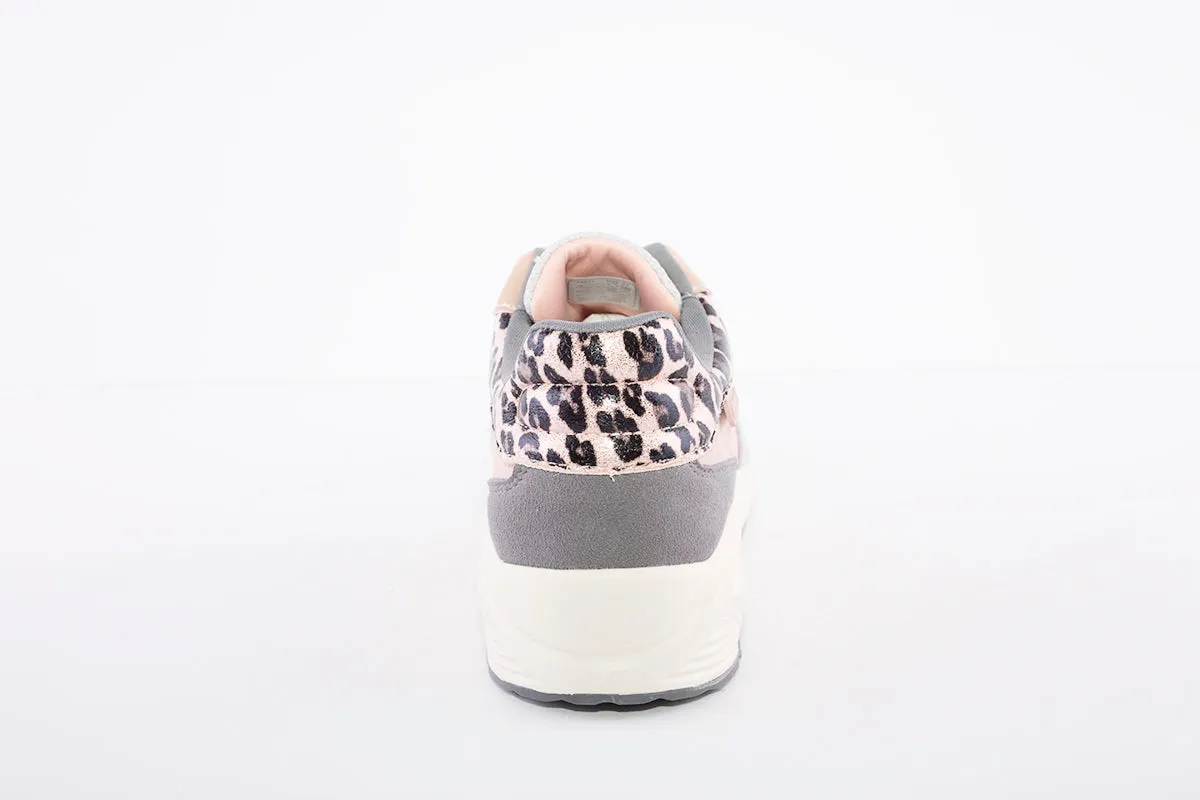 REFRESH - 76932 LACED FASHION TRAINER - PINK MULTI
