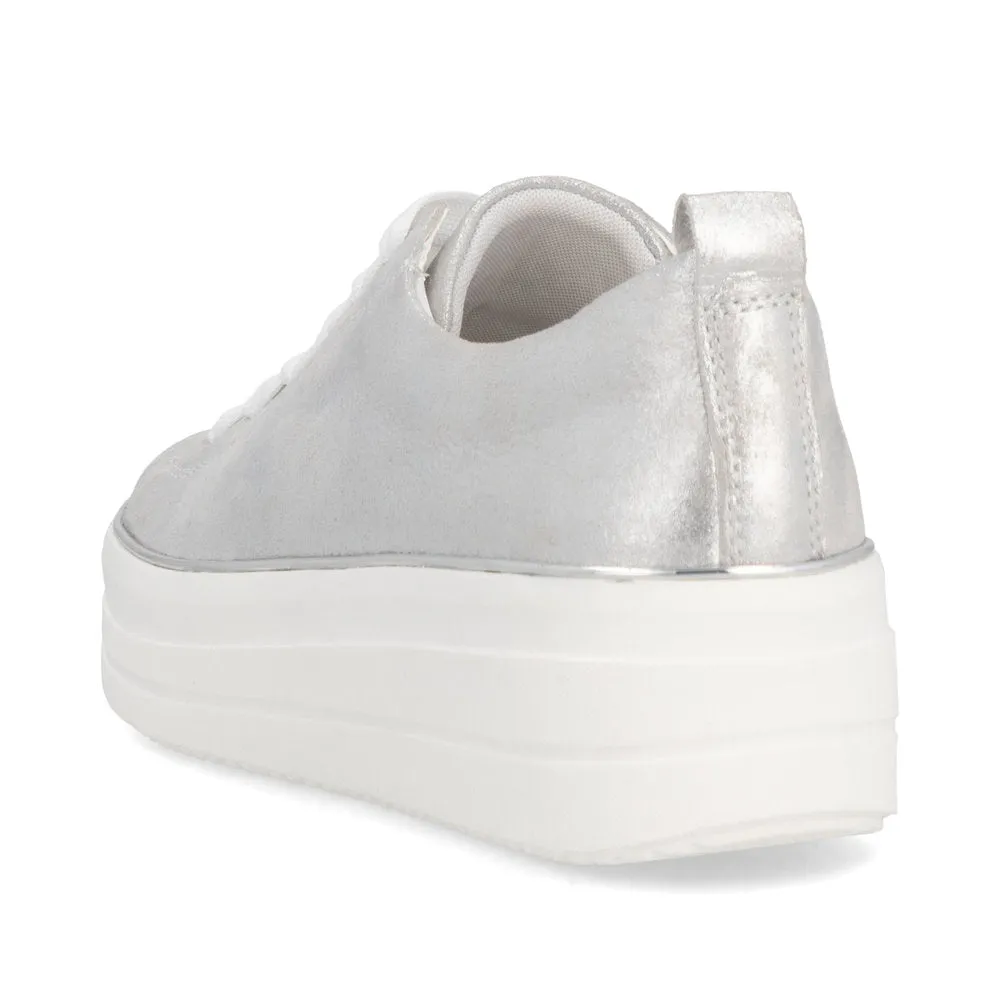 REMONTE - D1C03-81 JULIKA-LACED FASHION SHOE - SILVER