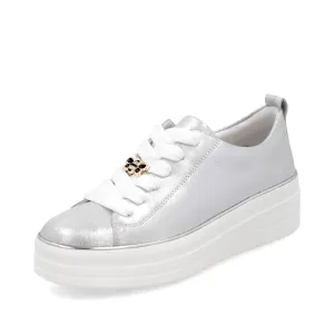 REMONTE - D1C03-81 JULIKA-LACED FASHION SHOE - SILVER