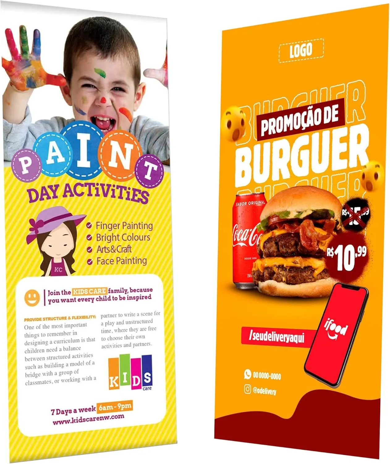 Retractable Roll up Banner Stand 33.5''x 81'' Customized Banner Pull up Roll up Portable Personalized Display Banner for Business and Trade Shows Advertising and Promotion（Without Base and Stand）