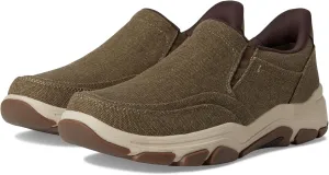 Rockport Men's Reece Sneaker, Brown Canvas, 7